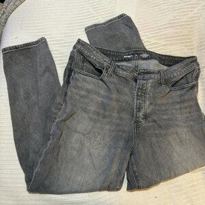 Old Navy Women's Grey and Black Jeans